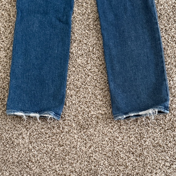 PAIGE Cindy Dark Blue Straight Leg Women's Jeans - Picture 6 of 7